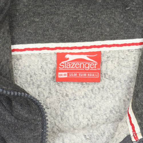 Slazenger Men's Grey 1/4 Zip Sweatshirt M