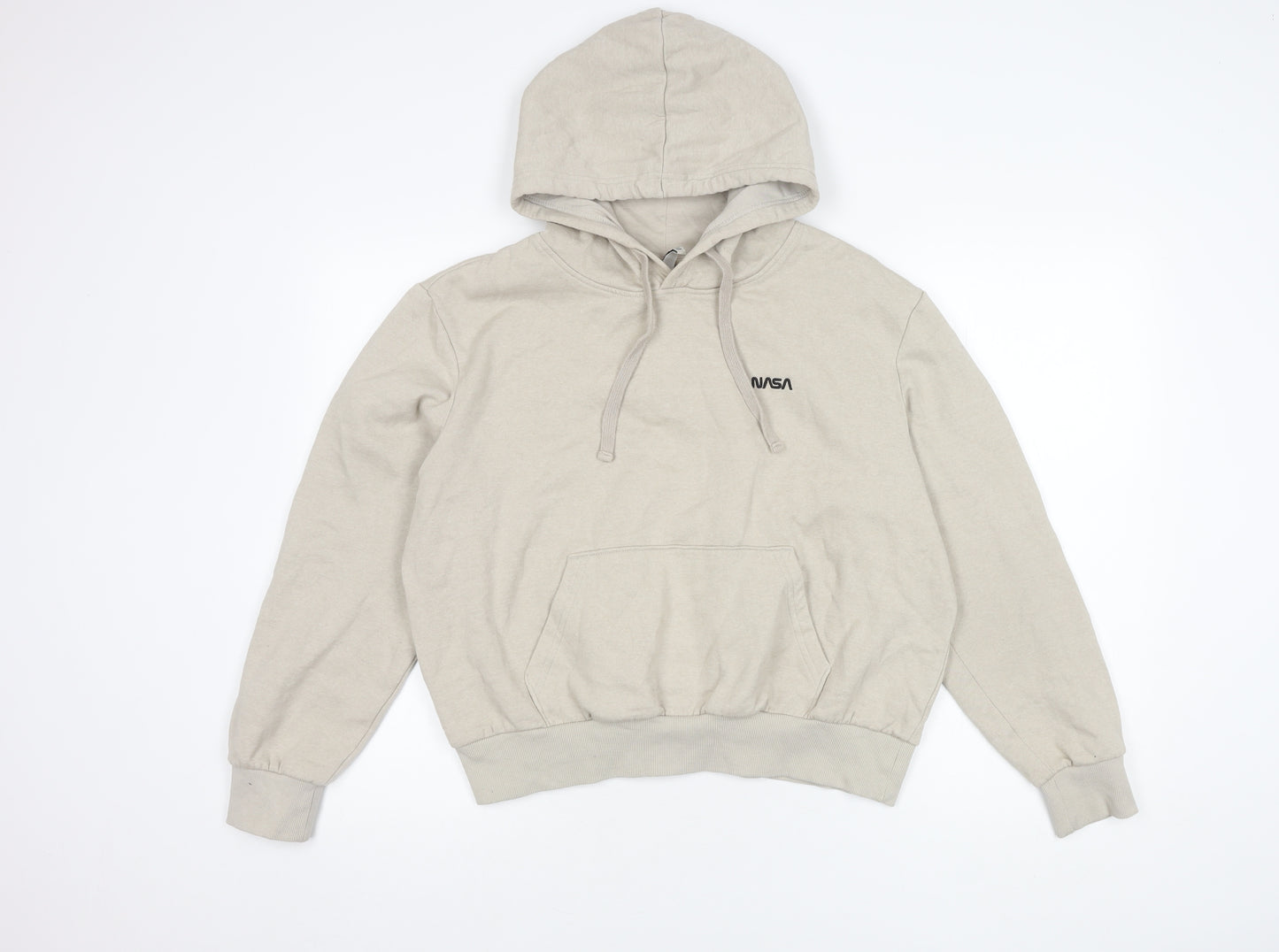 H&M Beige Unisex NASA Hoodie M Pullover
