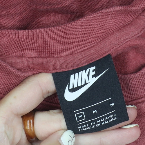 Nike Men's Red Pullover Sweatshirt M Logo