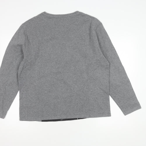 Calvin Klein Jeans Men's Grey XL Graphic Sweatshirt