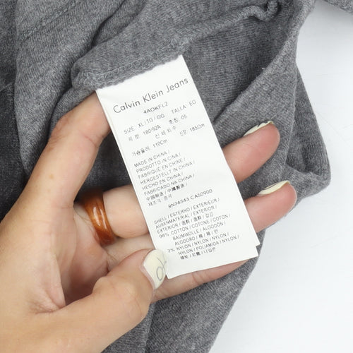 Calvin Klein Jeans Men's Grey XL Graphic Sweatshirt
