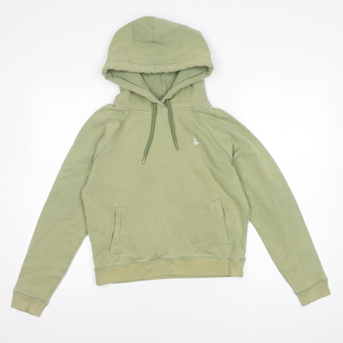 Jack Wills Women's Green Hoodie Size 10