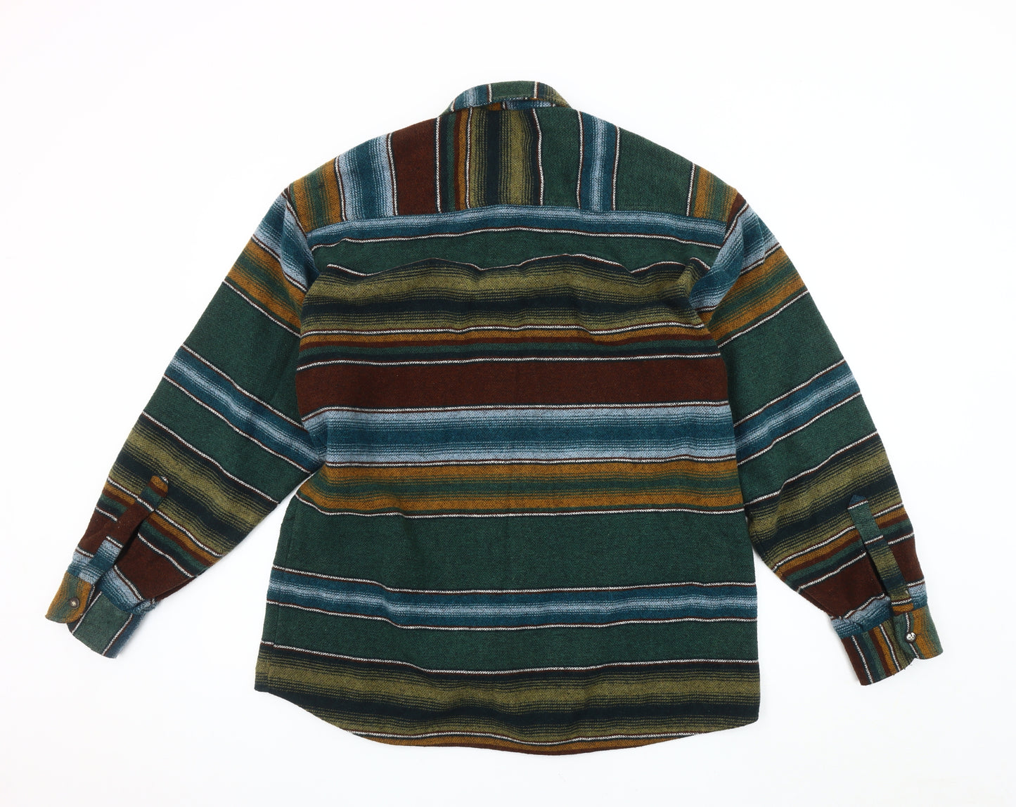 Burtons Men's Multicoloured Striped M Button Shirt
