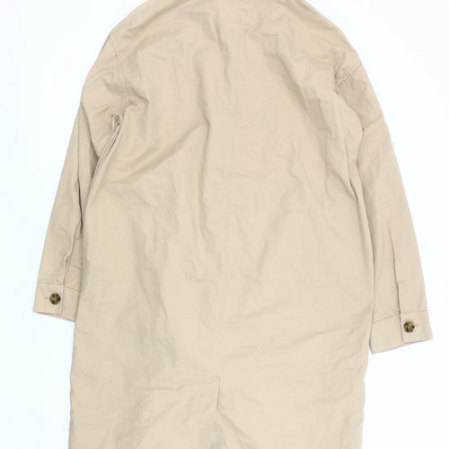 RR Women's Beige Cotton Trench Coat Size 16