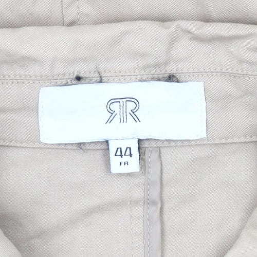 RR Women's Beige Cotton Trench Coat Size 16