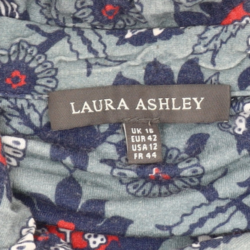 Laura Ashley Women's Multicoloured Floral Dress Size 16