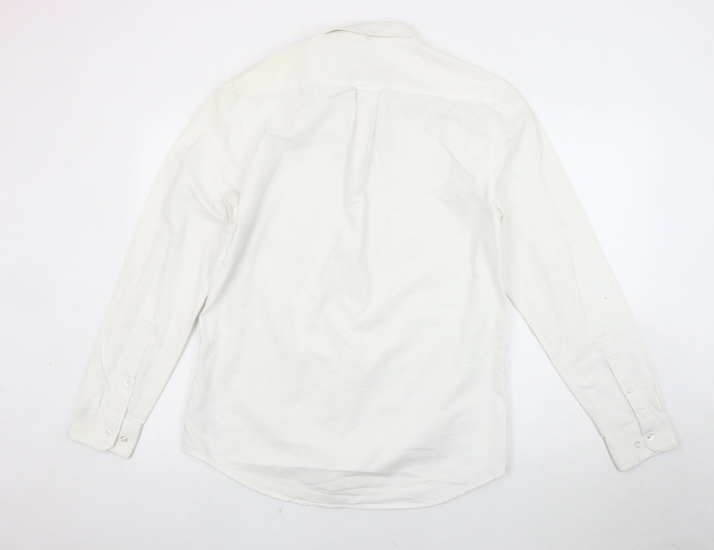 Farah Men's White Slim Fit Button-Up Shirt L