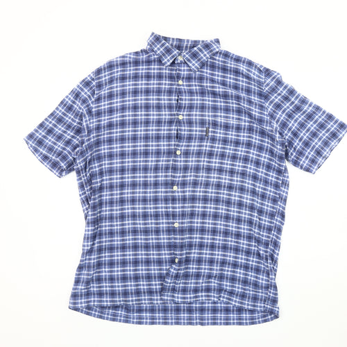 Marc O'Polo Men's Blue Checkered Shirt XL Casual