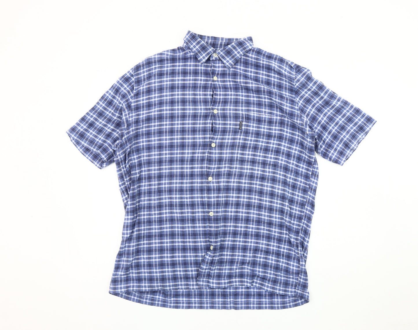 Marc O'Polo Men's Blue Checkered Shirt XL Casual