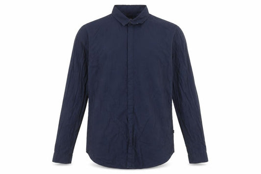 Front view of Hugo Boss Men's Blue Slim Fit XL Button-Up Shirt
