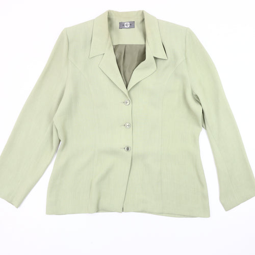 Amaranto Women's Green Blazer Size 16