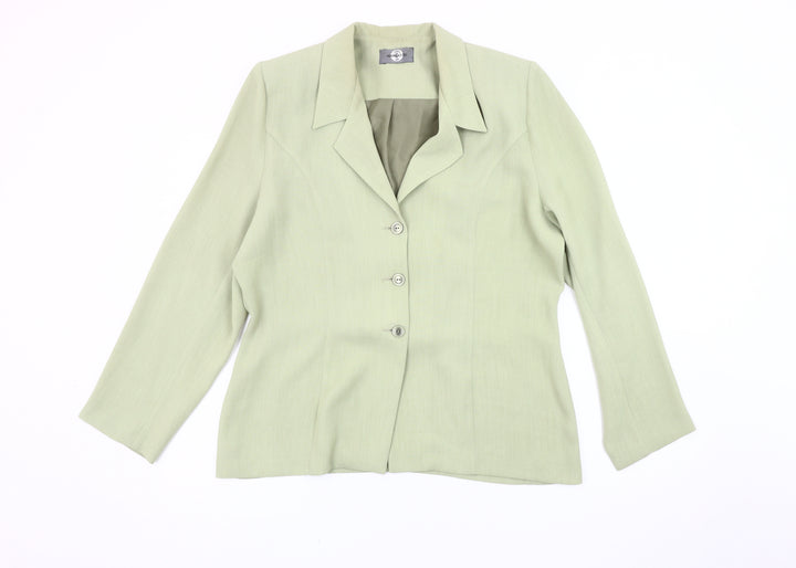 Amaranto Women's Green Blazer Size 16