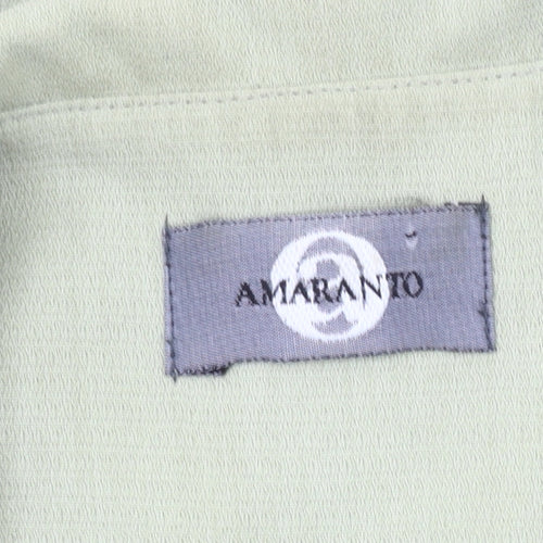 Amaranto Women's Green Blazer Size 16