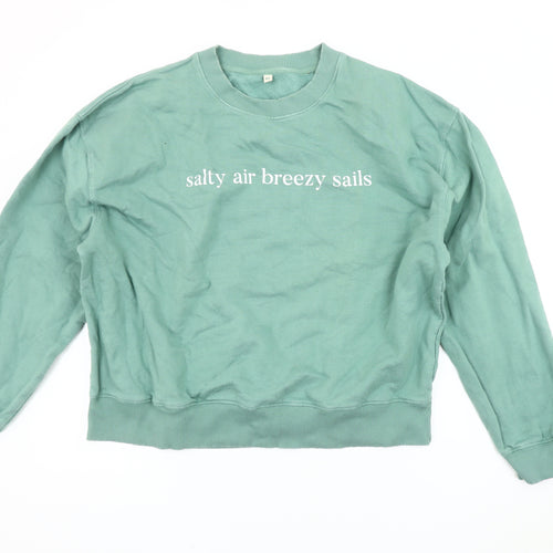 Earth Positive Unisex Green Pullover Sweatshirt XL