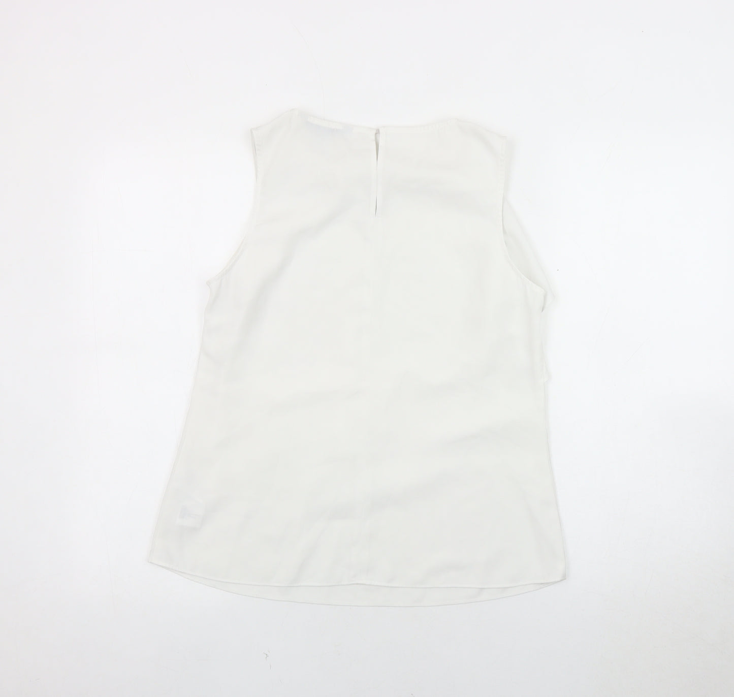 Coast Ivory Sleeveless Blouse with Ruffle Detail
