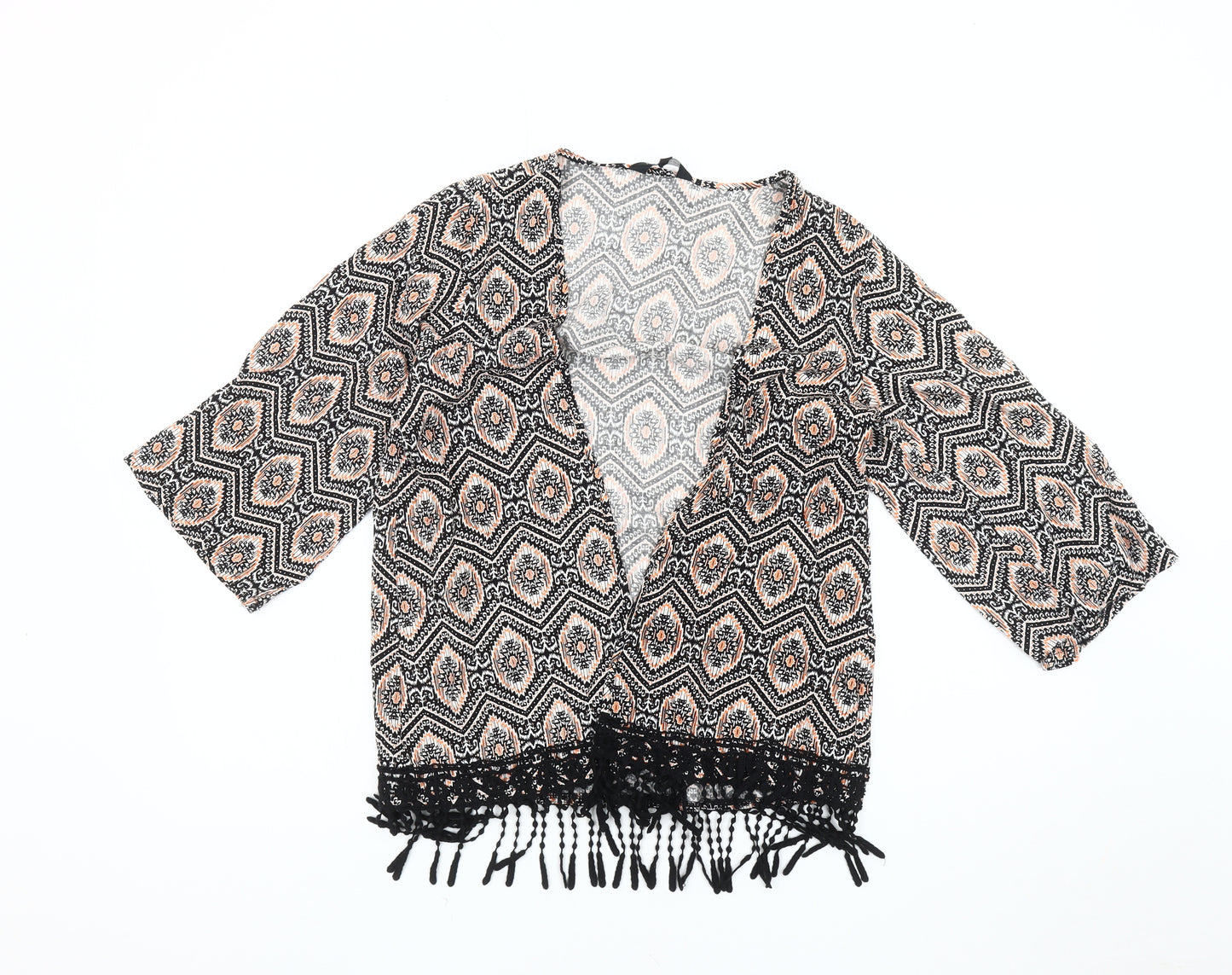 New Look Women's Multicoloured Kimono Jacket, Size 6, Bohemian Style