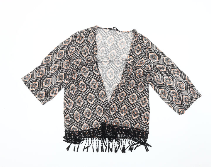 New Look Women's Multicoloured Kimono Jacket, Size 6, Bohemian Style