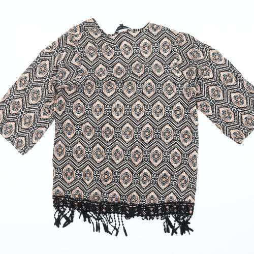 New Look Women's Multicoloured Kimono Jacket, Size 6, Bohemian Style