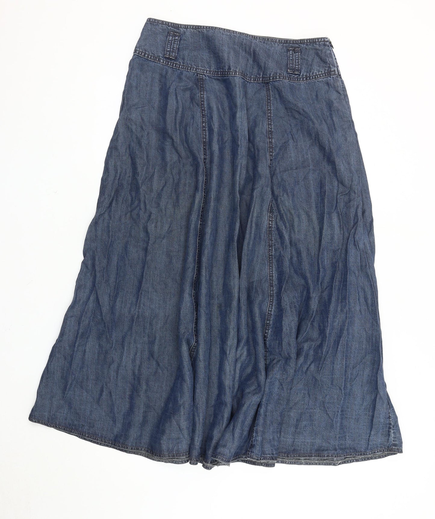 Marks and Spencer Women's Blue A-Line Denim Skirt