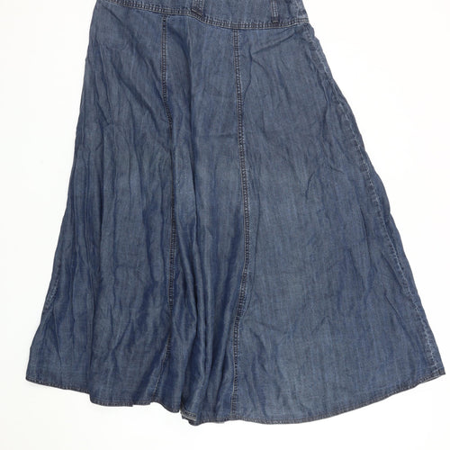 Marks and Spencer Women's Blue A-Line Denim Skirt