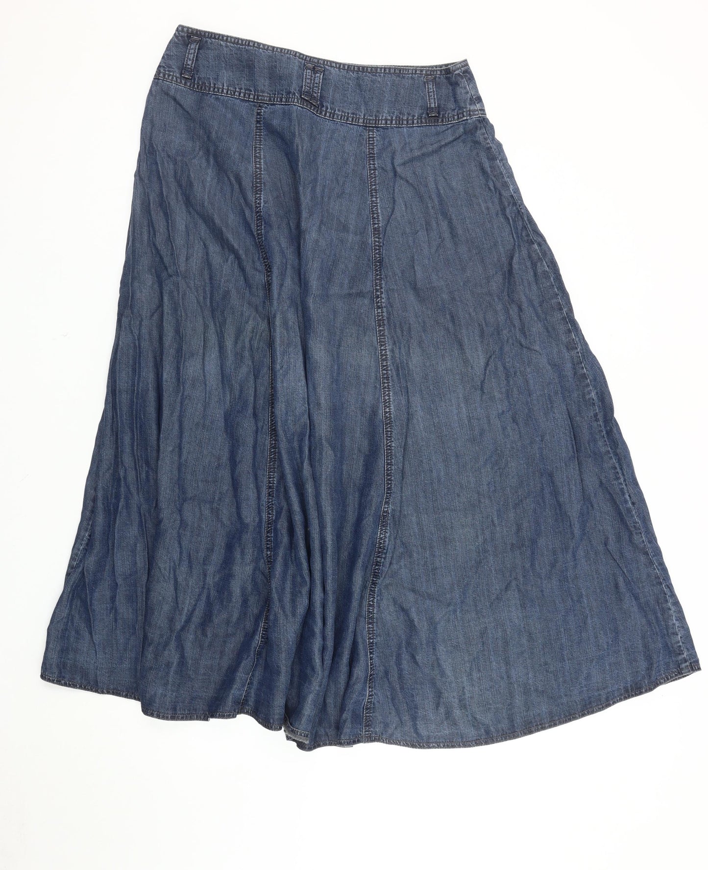 Marks and Spencer Women's Blue A-Line Denim Skirt