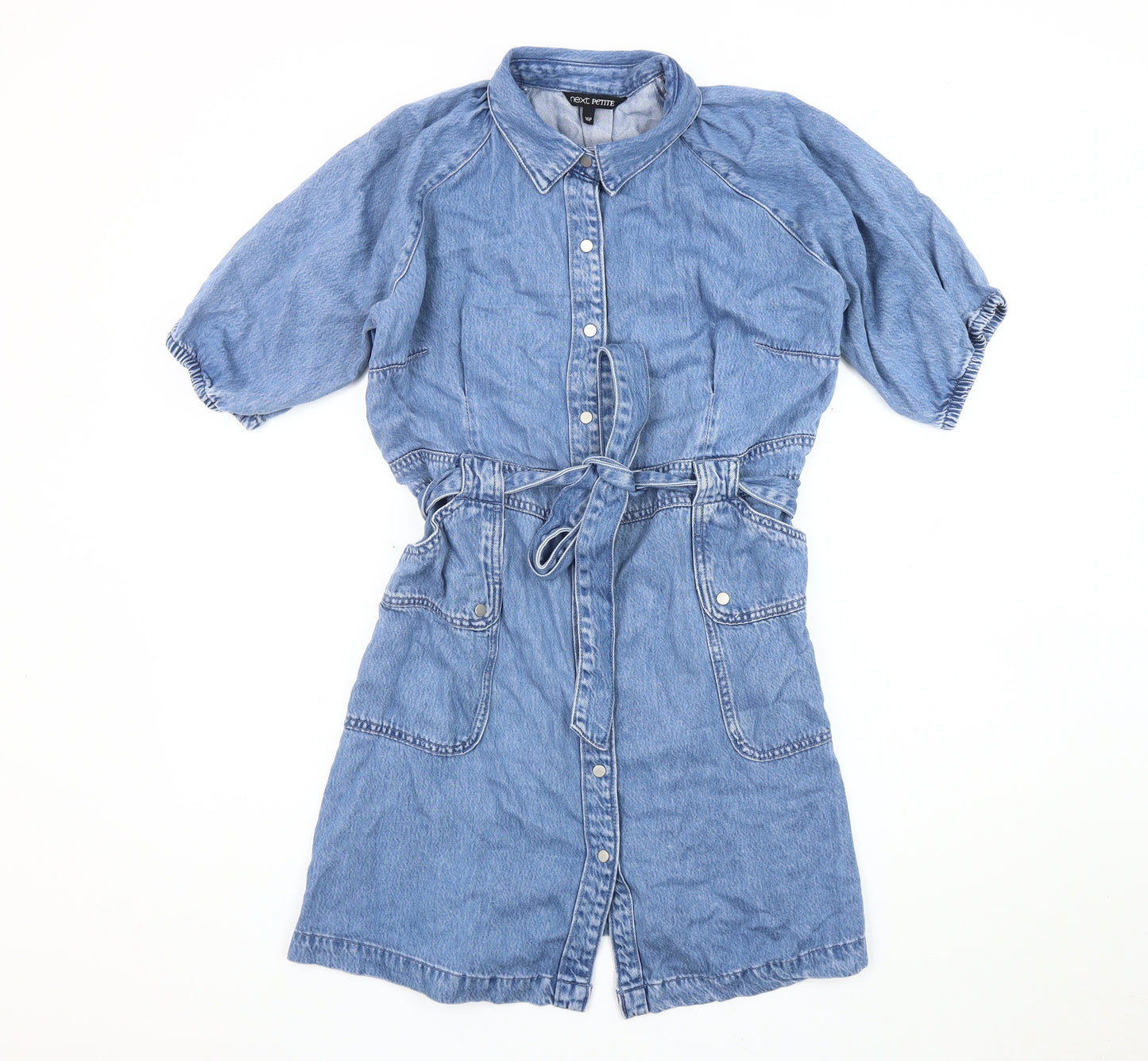 Next Women Blue Petite Shirt Dress Size 16P
