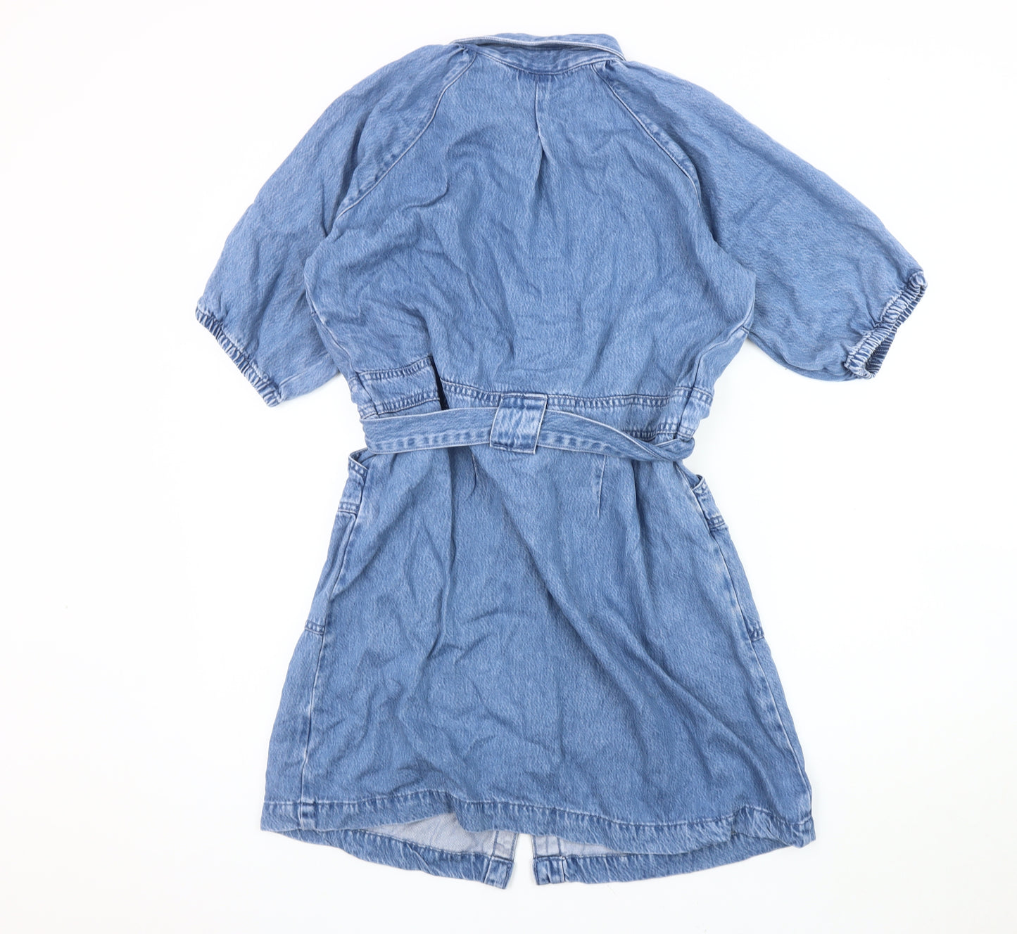 Next Women Blue Petite Shirt Dress Size 16P