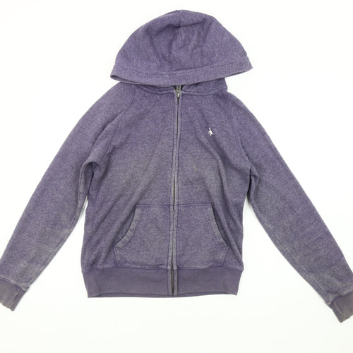 Jack Wills Women's Purple Hooded Jacket, Size 10