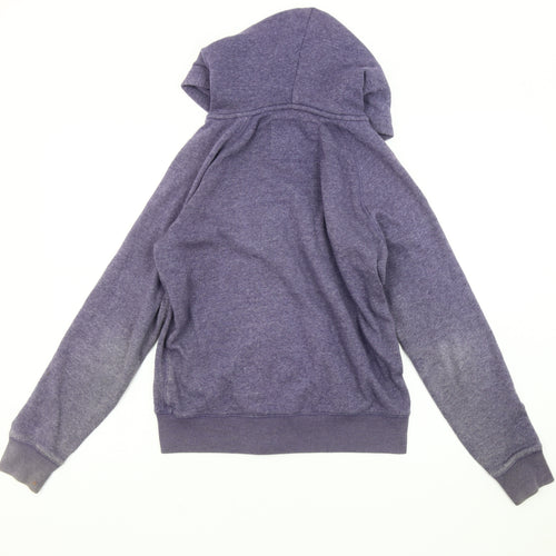 Jack Wills Women's Purple Hooded Jacket, Size 10