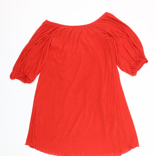 Next Women's Red Off Shoulder Dress Size 10