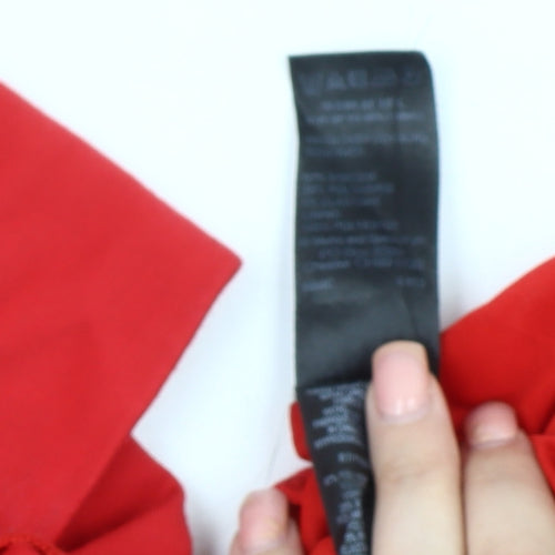 Marks and Spencer Red Women's V-Neck Sheath Dress UK 12