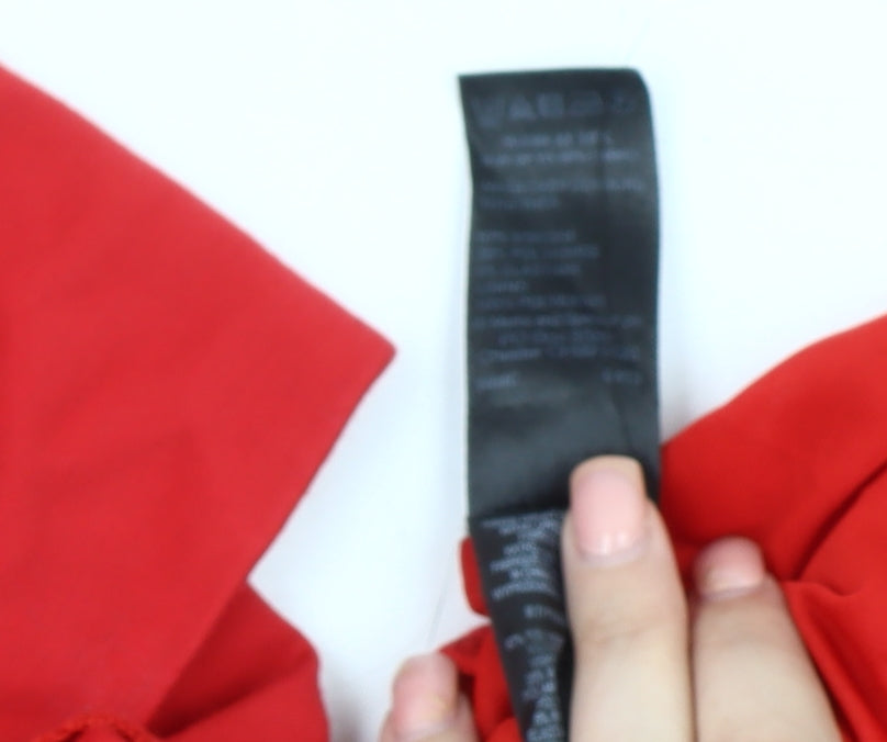 Marks and Spencer Red Women's V-Neck Sheath Dress UK 12