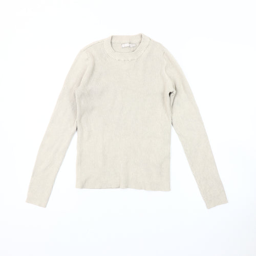 Pieces Women's Beige Pullover Jumper, Size S