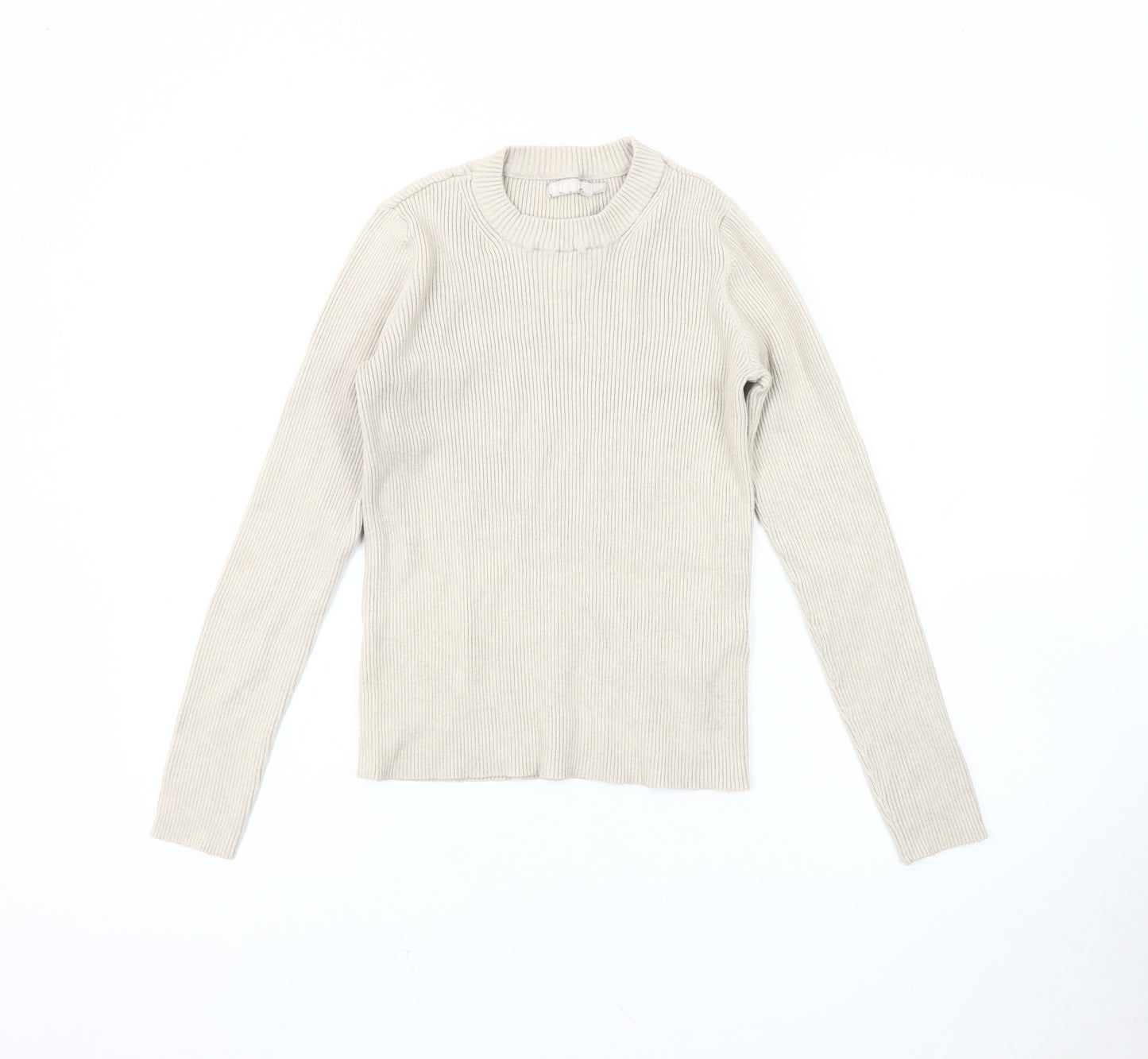 Pieces Women's Beige Pullover Jumper, Size S