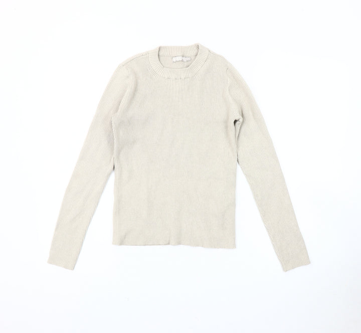 Pieces Women's Beige Pullover Jumper, Size S