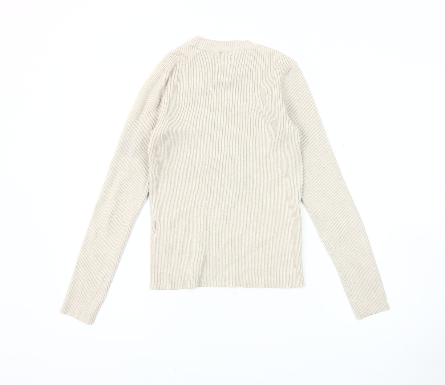 Pieces Women's Beige Pullover Jumper, Size S