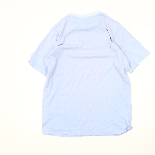 Fresh Ego Kid Men's Blue Large Crew Neck T-Shirt