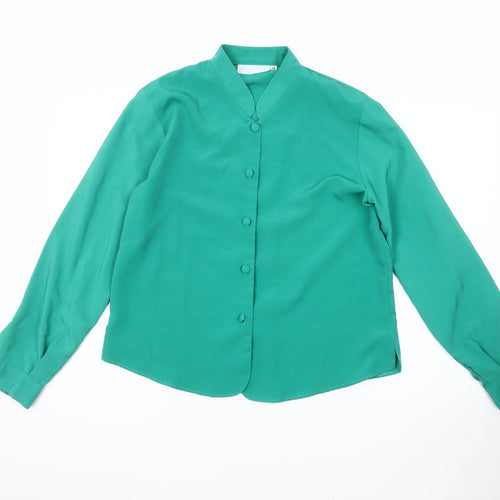 Rothmar Women's Green Button-Up Shirt Size 14