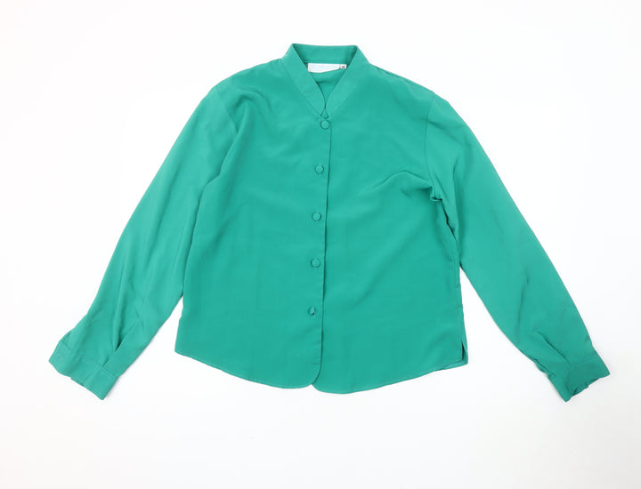 Rothmar Women's Green Button-Up Shirt Size 14