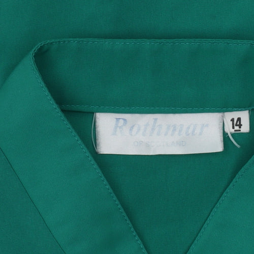 Rothmar Women's Green Button-Up Shirt Size 14