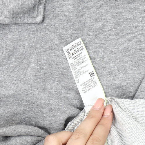 Marks and Spencer Men's Grey XL Collared 1/4 Zip Top
