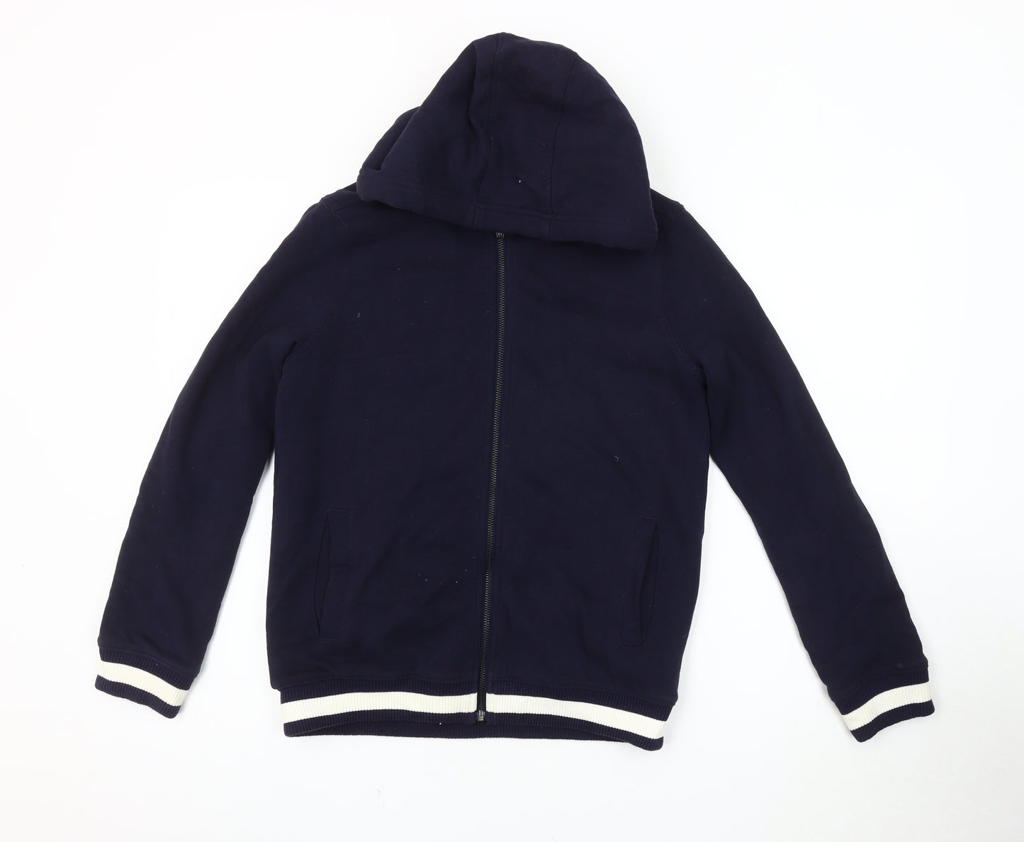 Marks and Spencer Boys Navy Hooded Jacket 11-12 Years