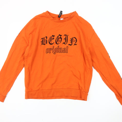 H&M Women's Orange Long Sleeve T-Shirt - Size M