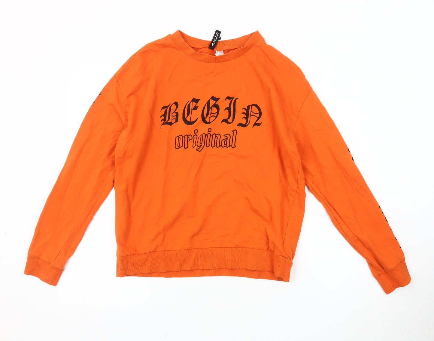 H&M Women's Orange Long Sleeve T-Shirt - Size M