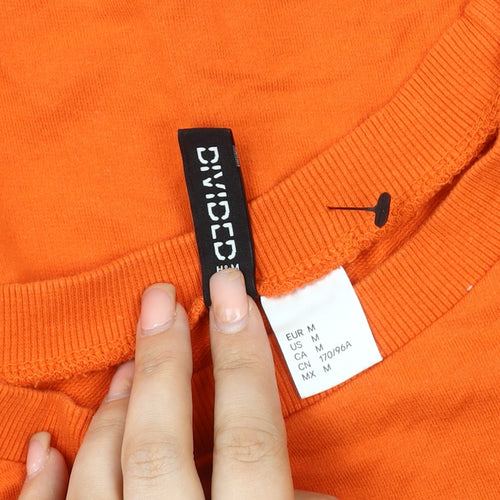 H&M Women's Orange Long Sleeve T-Shirt - Size M