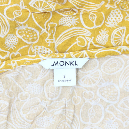 Monki Women's Yellow Floral Camisole Tank Top