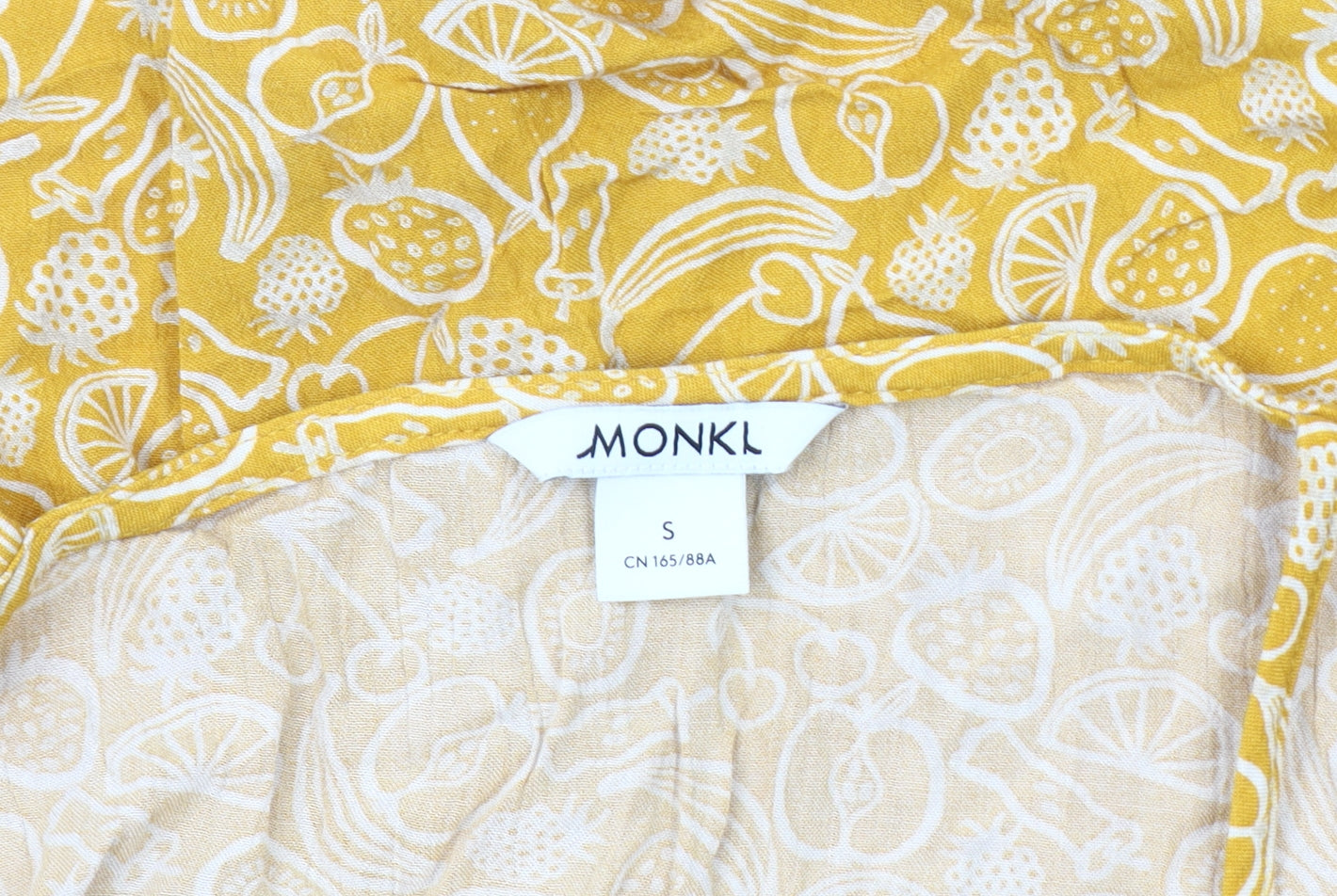 Monki Women's Yellow Floral Camisole Tank Top