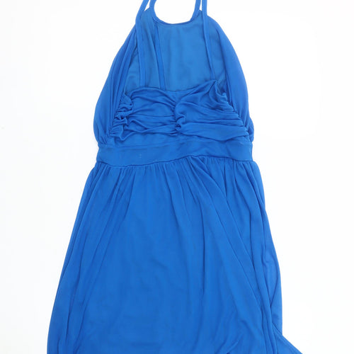 Topshop Women's Blue Halter Dress Size 10
