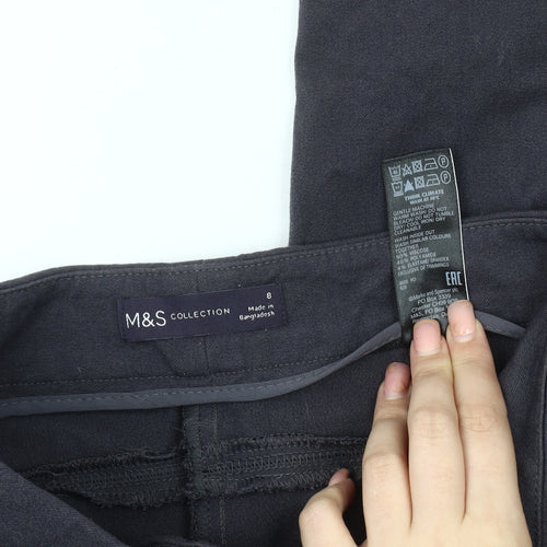 Marks and Spencer Women's Grey Skinny Trousers Size 8