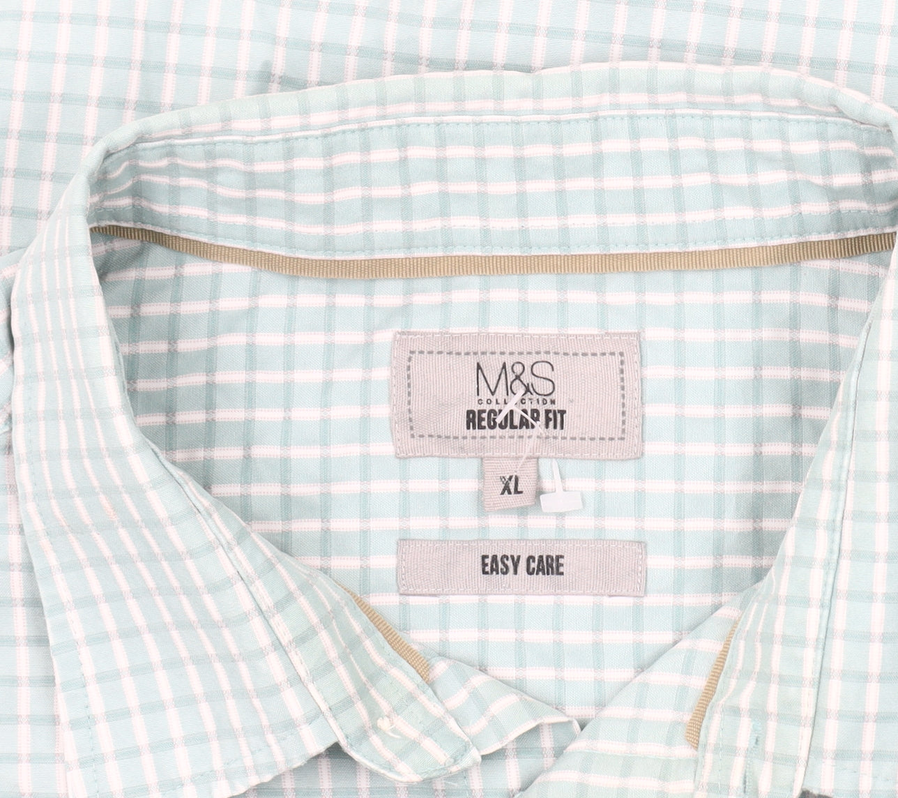 Marks and Spencer Men's Green XL Check Shirt